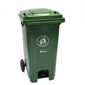 Dustbin with Pedal Green