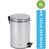 ASD-05-8L Stainless Steel Dustbin with Pedal